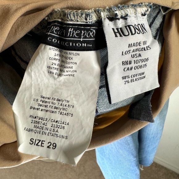 HUDSON Maternity Flap Pocket Flare Jeans size 29 - Picture 5 of 11